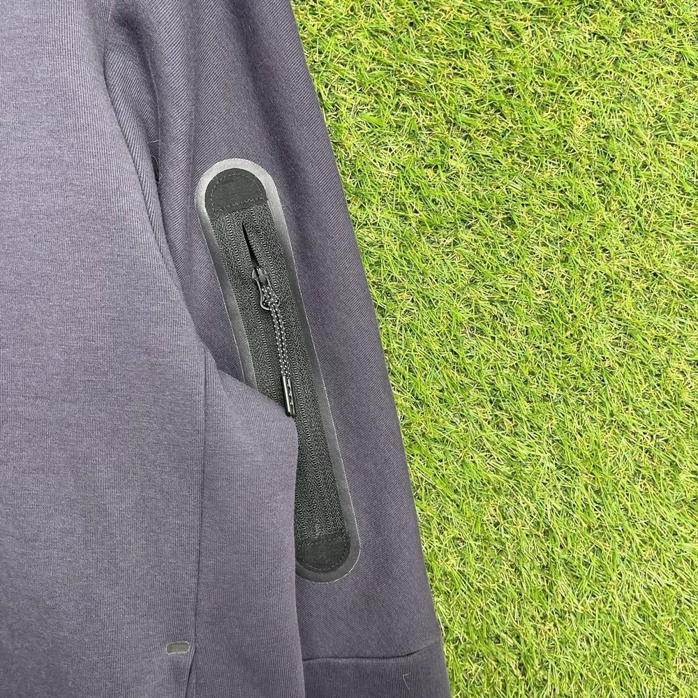 Nike Tech Fleece Hoodie Mens Medium Pullover Hoodie Cave Purple Shoulder Zip